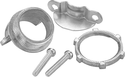 Miniatura 5 de Maxxima Conector de abrazadera de doble tornillo no metálico de 1 pulgada para conducto de cable recubierto NM, fundición de zinc (paquete de 25)