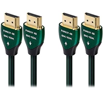 AudioQuest Forest 8K-10K 48Gbps 0.75m 2.4ft. HDMI Cables 2-Pack