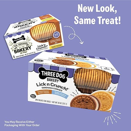 Vista 28 de Three Dog Bakery Lick'n Crunch galletas rellenas