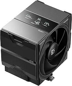 Sudokoo SK700V AM5-Designated Digital Air Cooler, Single Tower Design, High Performance M-Winding Tech Fan, 7 Copper Heat Pipes, L-Rail Lock Mount, 220W Heat Dissipation