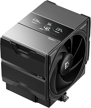 Sudokoo SK700V AM5-Designated Digital Air Cooler, Single Tower Design, High Performance M-Winding Tech Fan, 7 Copper Heat Pipes, L-Rail Lock Mount, 220W Heat Dissipation
