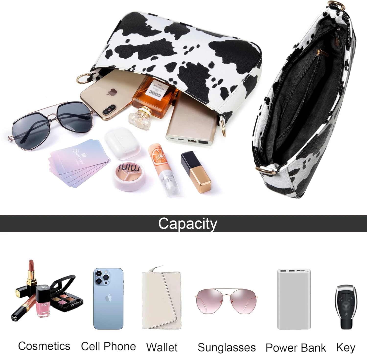 Sunwel Fashion Cute Prints Small Shoulder Bag Crossbody Purse with Double Straps for Women Girls - Image 5