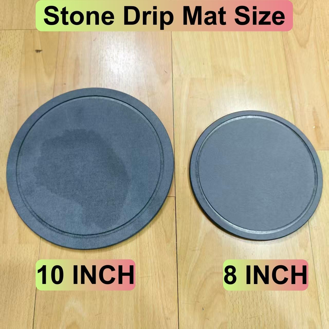 Stone Drying Mat for Mini Humidifiers, Absorbs Water Drips Round Diatomaceous Tray for Humidifier, 10 Inch Round Diatomaceous Earth Drip Tray for Small Humidifier