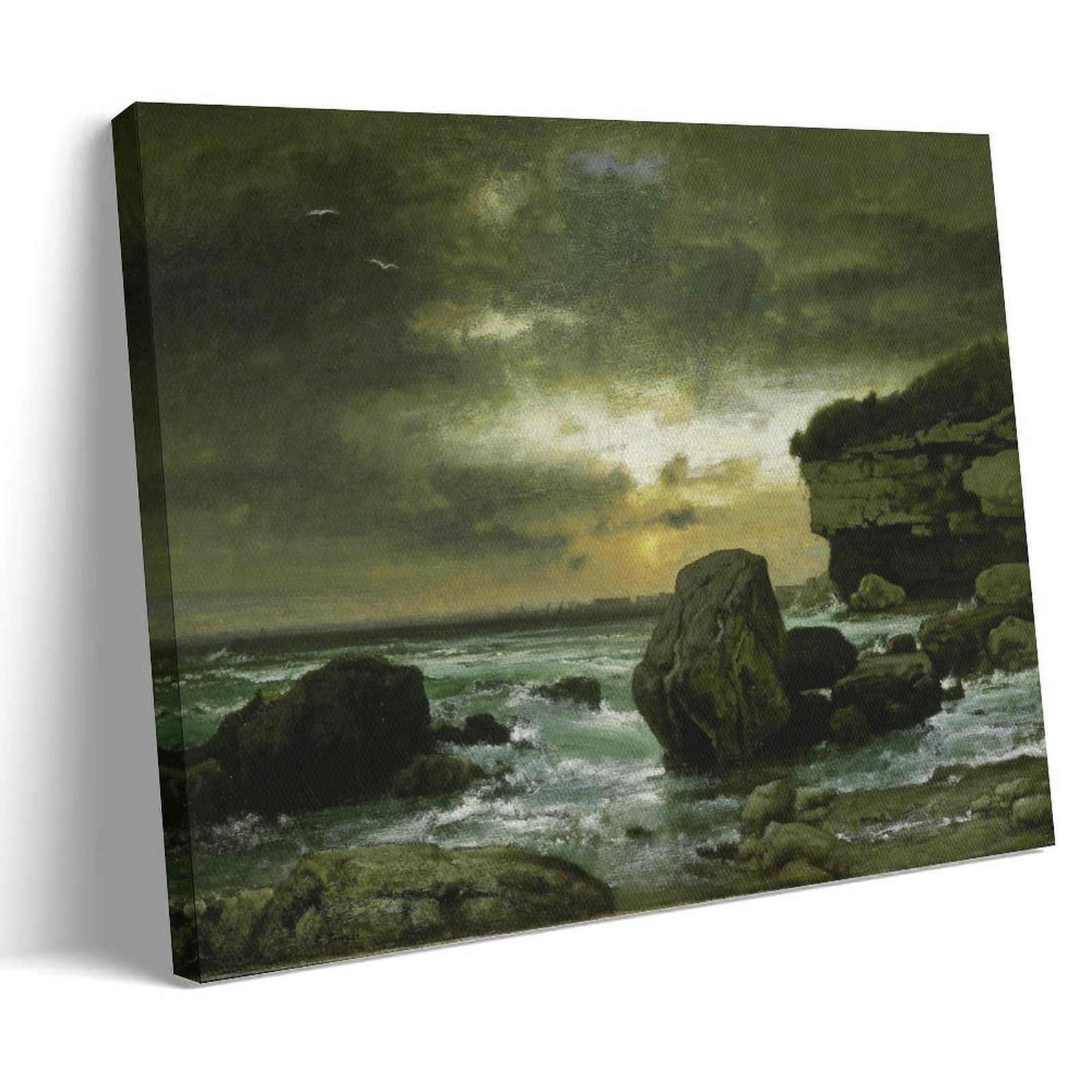 Impression sur toile mer orageuse pour habiller un mur vide d'appartement - 8