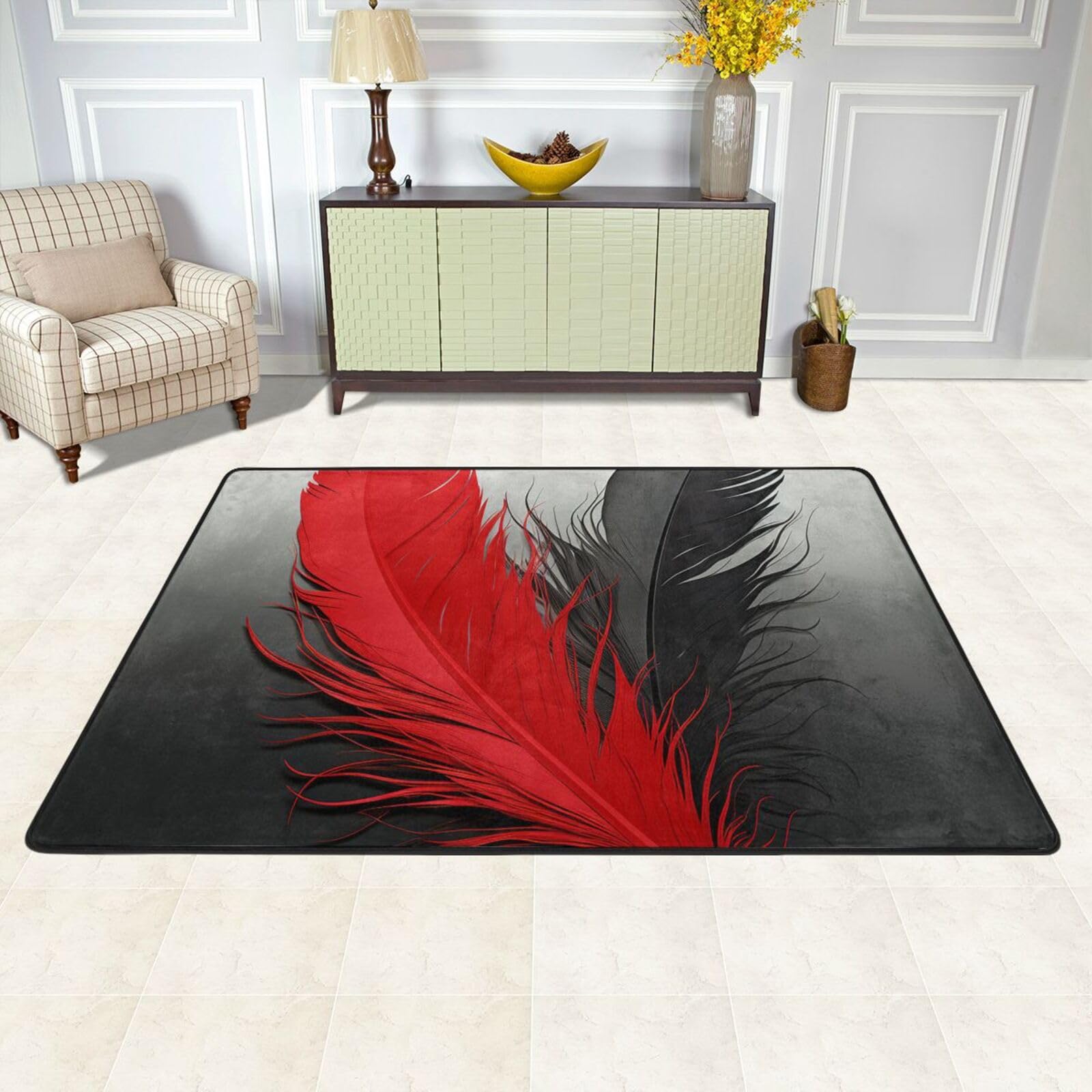 Tapis de sol grand modèle lavable pour bureau et salle de jeux, intérieur antidérapant