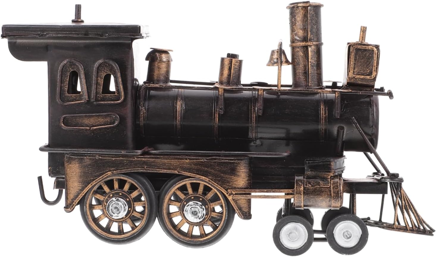 Luxshiny 1pc Vintage Steam Locomotive Model Sculpture for Tabletop Decoration Train Figurine Unique Retro Home Decor for Living Room and Office