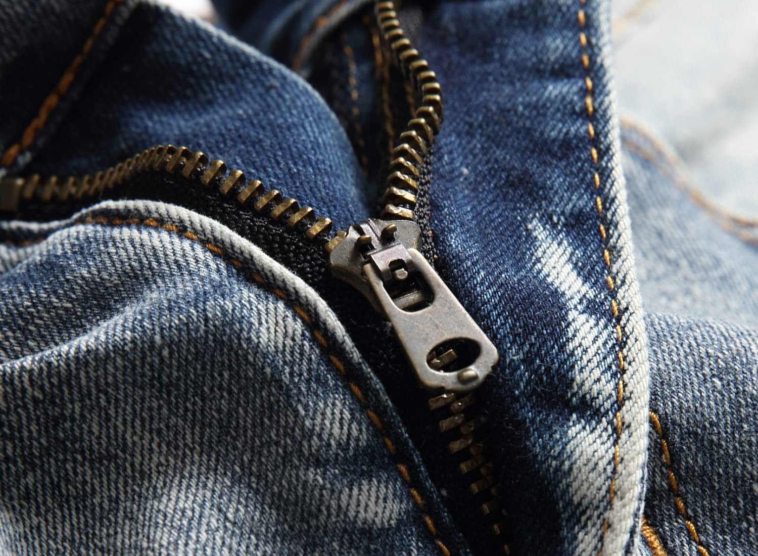 Męskie spodnie jeansowe typu skinny Slim Fashion ze stretchem z prostymi otworami, Niebieski wisiorek, 38