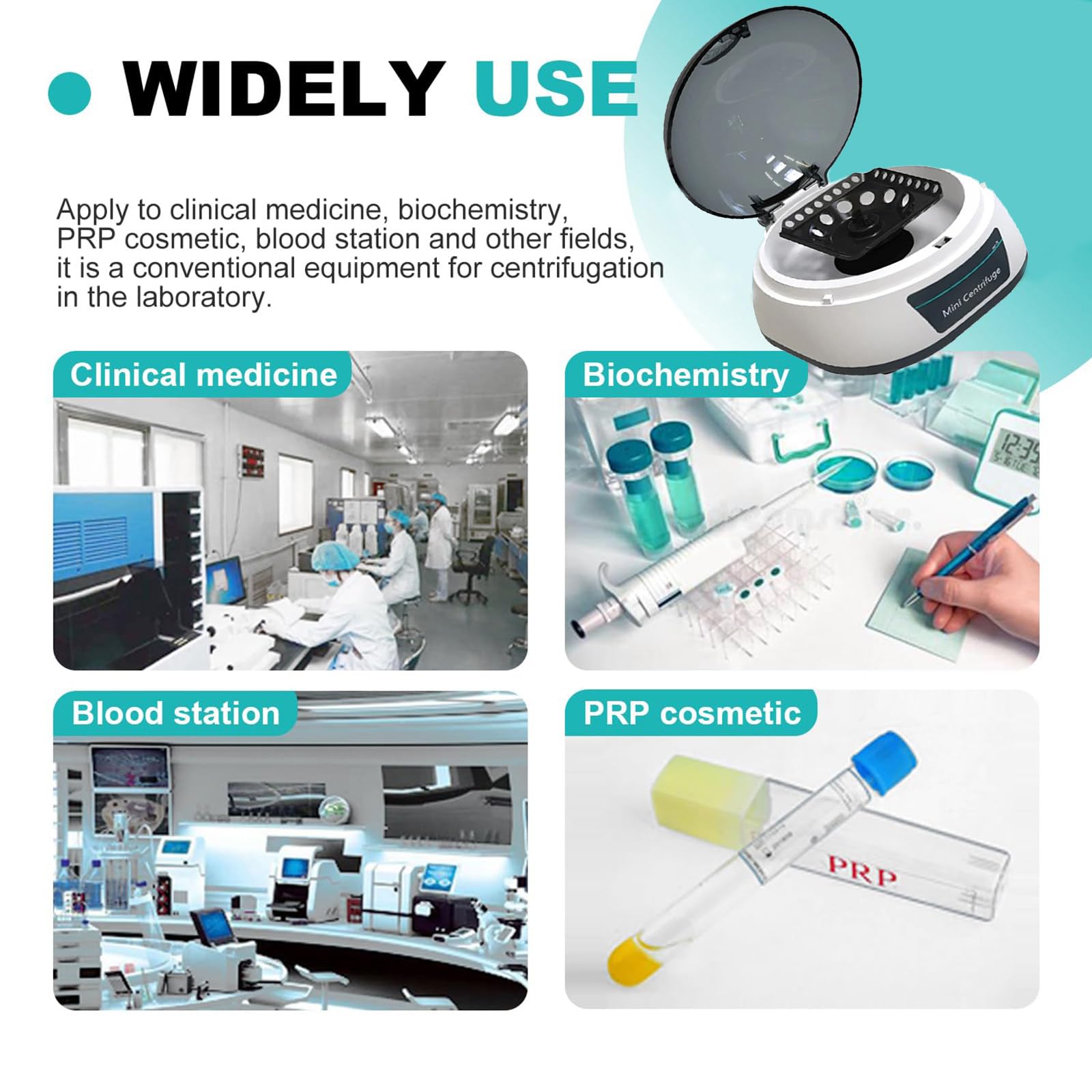 Mini wirówka 4000 obr./min 0,2 ml/1,5 ml/2 ml z rotorem 2 w 1 przenośny sprzęt laboratoryjny mikrowirówka,C