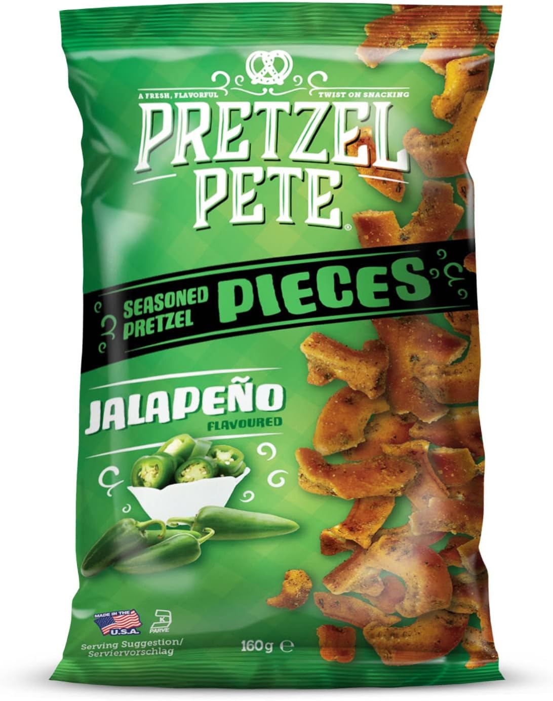 Pretzel Pete Seasoned Pretzel Pieces, Healthy and Ready to Eat Snack in