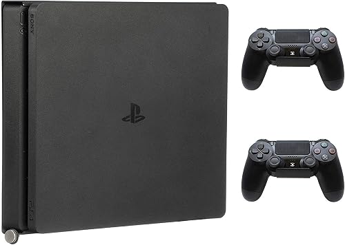 HumanCentric Wandhalterung für PS4 Slim inkl. 2 Controller-Halterungen | Passgenaue…