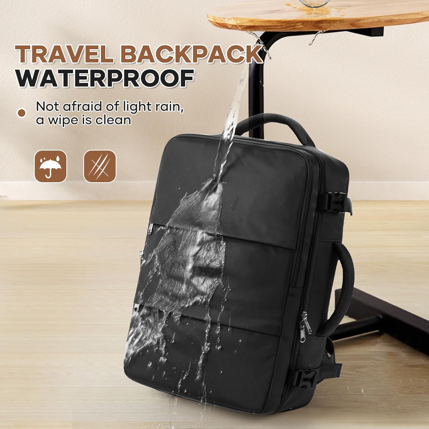 Travel Backpack For Women Men Carry on Backpack Luggage Flight Approved Personal item Travel Bag Essentials Mochila de viaje Laptop College Backpack Black C-black Small image 7 of 7 B0DRCQHFY1