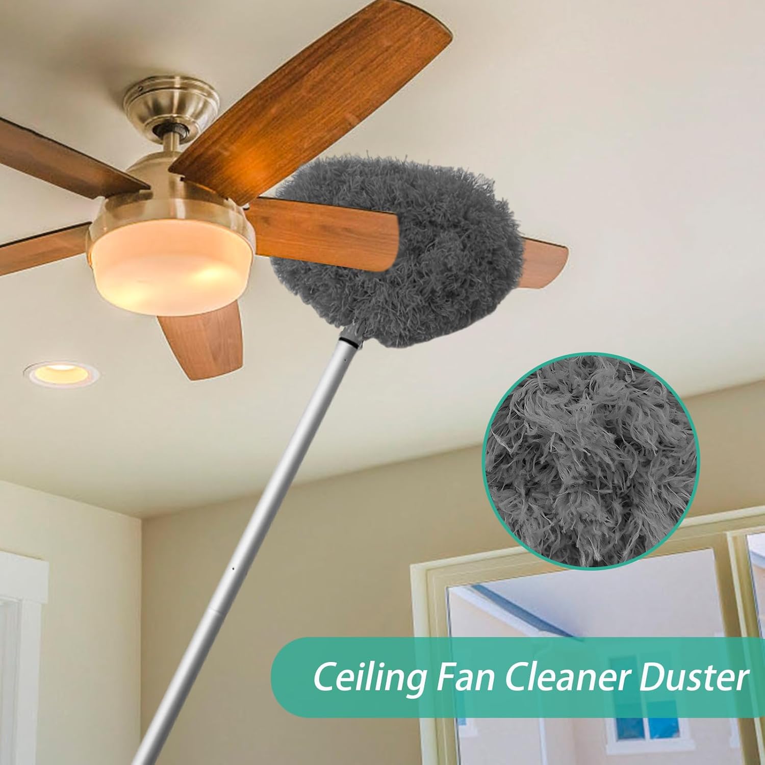 Ceiling Fan Cleaner Duster, Reble Microfiber Ceiling Fan Blade Cleaner