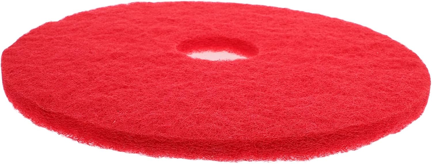 SHERCHPRY Floor Polishing Cleaning Pad Red Replacement Pad for Floor Machines Efficient Cleaning for Hardwood Tile