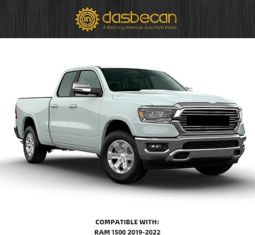 Miniatura 6 de Dasbecan Llavero de repuesto compatible con Dodge Ram 1500 Smart Car 2019-2022 con control remoto de entrada sin llave, arranque remoto 68442907