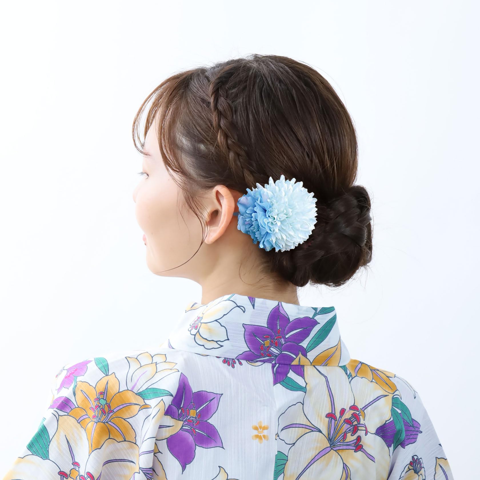 浴衣/帯/花髪飾りセット レディース 浴衣 帯 髪飾り うちわ 4点セット（浴衣）｜WESTSEA