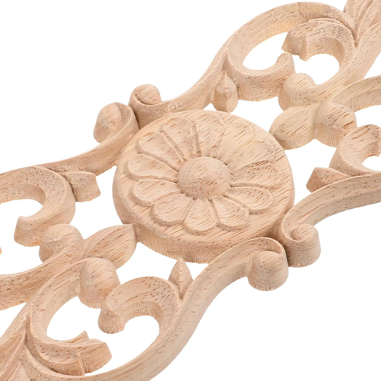 4pcs Wood Carved Applique Onlay Xmas Cabinet Furniture Decoration