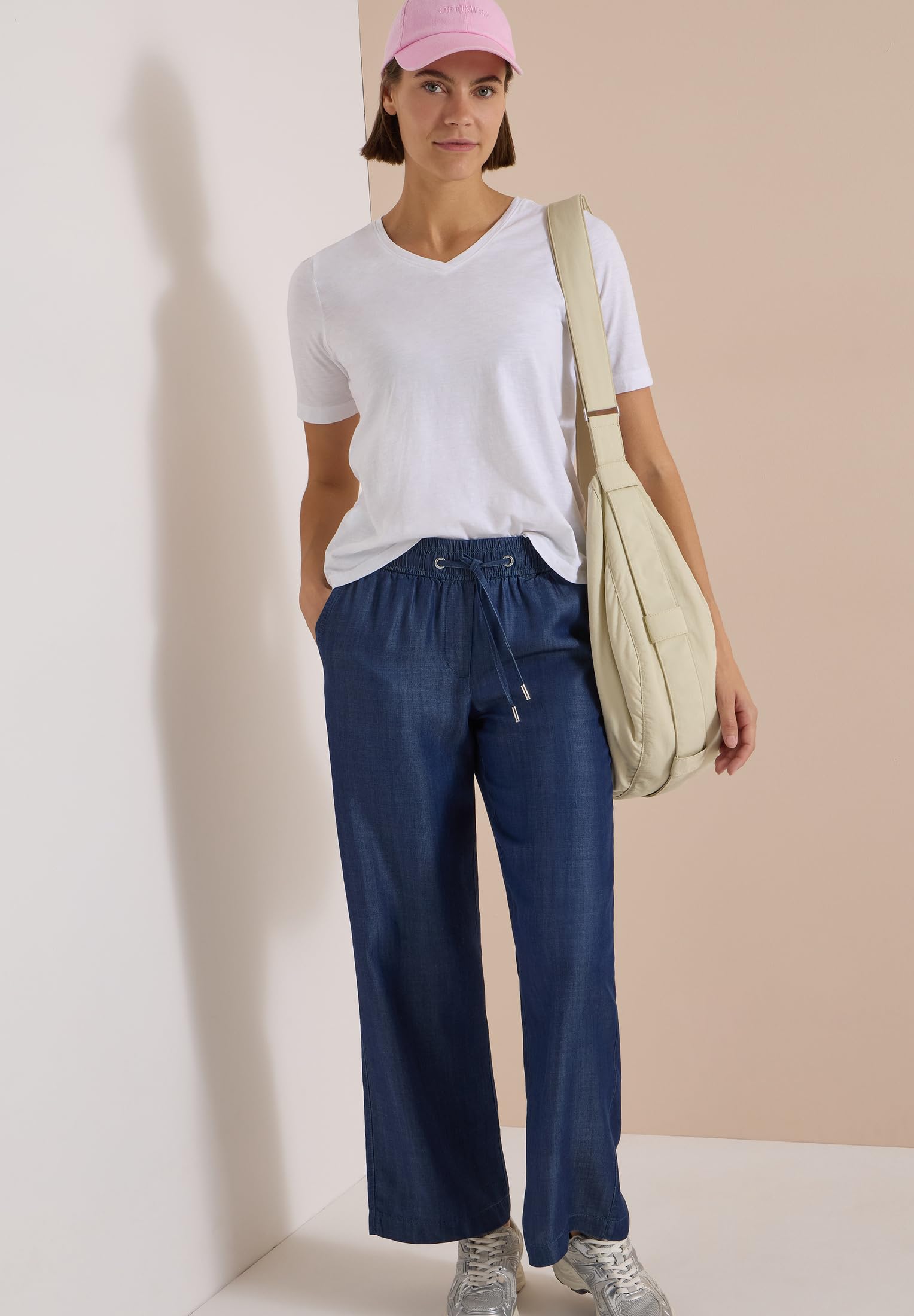 Cecil Damen Wide Leg Hose in Denim-Optik 3818986