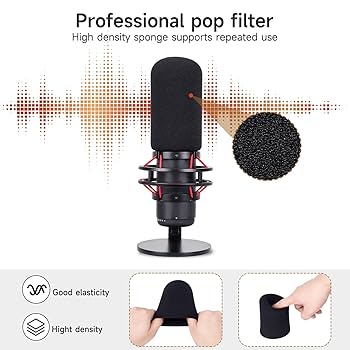 HyperX QuadCast (+専用マイクカバー) Amazon.com: For HypherX QuadCast Pop Filter - Windscreen
