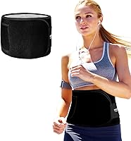 woowruier Waist Trainer Sweat Belt for Women & Men - Stomach Fat Burner with Back Support & Postpartum Recovery