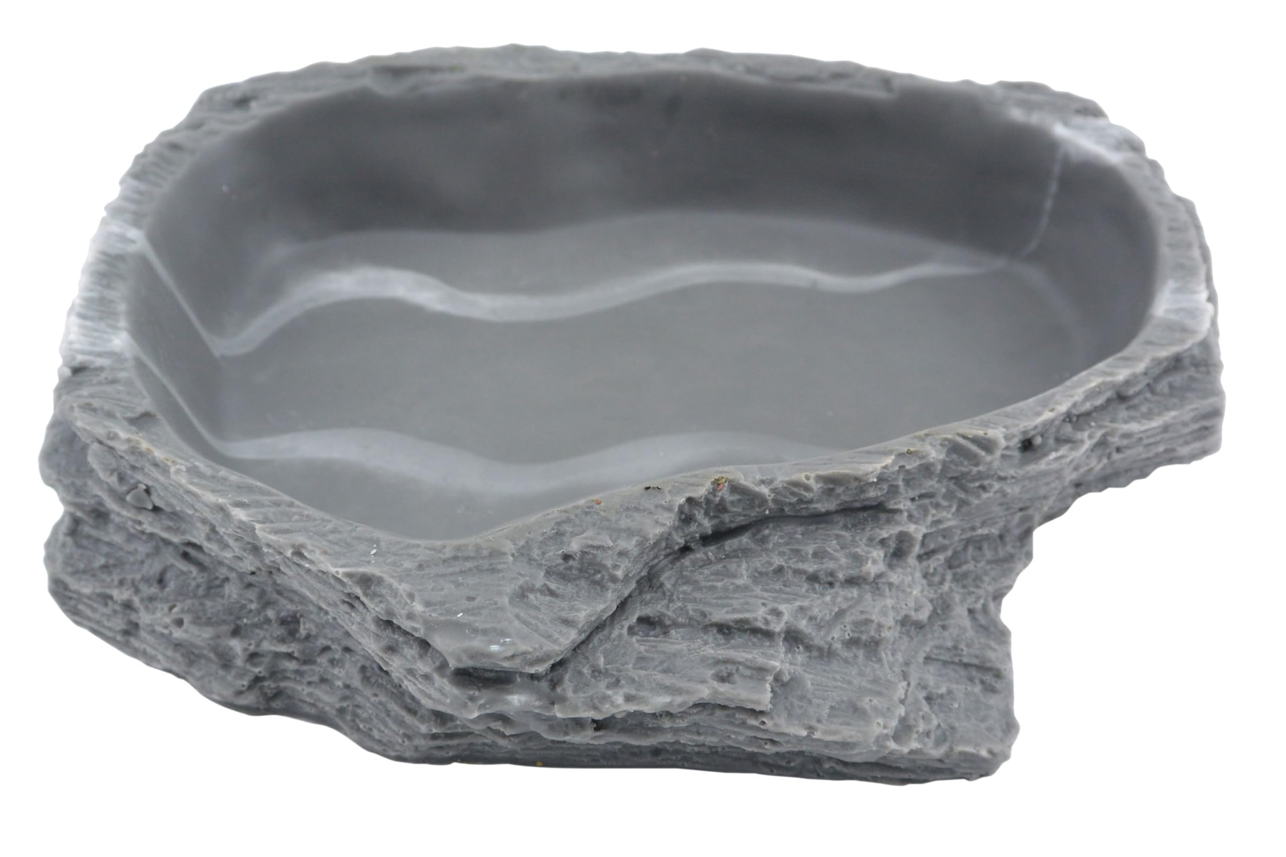 Cuvette à eau pour reptiles anti-bactérienne Lucky Lava aspect granite