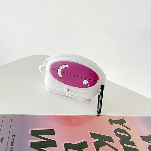 Miniatura 3 de Funda de dibujos animados 3D con llavero para mujeres, niñas, hombres y niños para Beats Studio Buds 2021, funda de astronauta morada, accesorios de