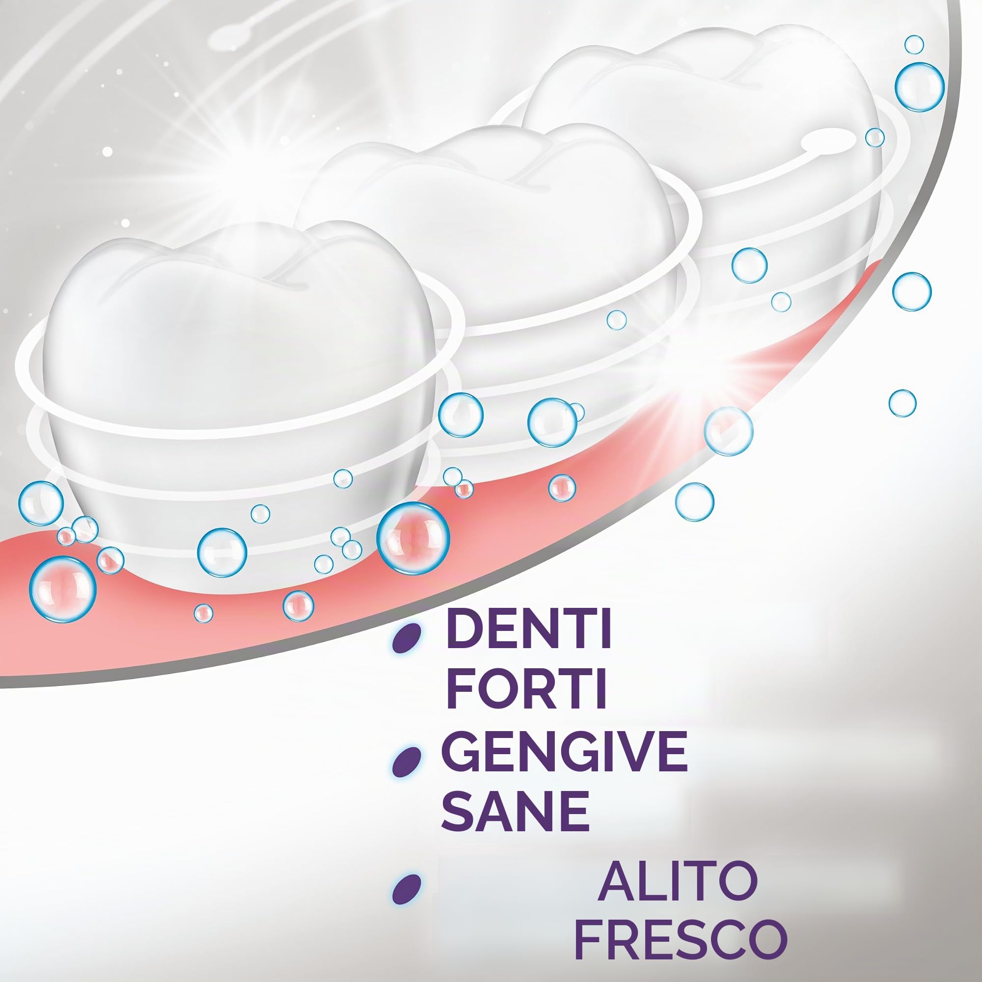 Aquafresh Dentifricio Tripla Protezione Bianchezza, Per Denti Forti e Alito Freddo, Confezione da 12 x 125 ml
