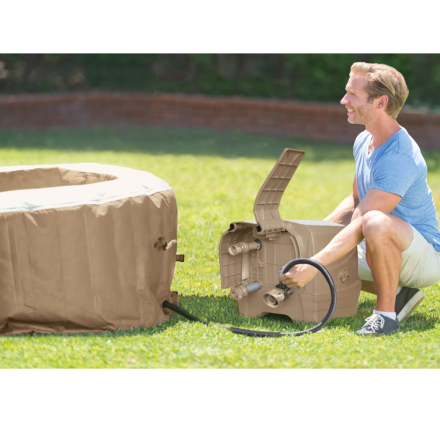 Intex Whirlpool, Beige, Ø 196 x 71 cm