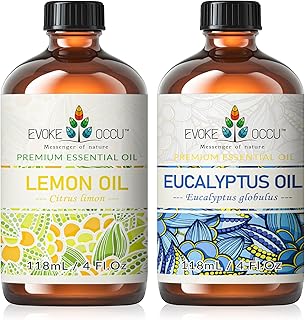EVOKE OCCU Lemon Essential Oil and Eucalyptus Essential Oil - 4 Fl Oz
