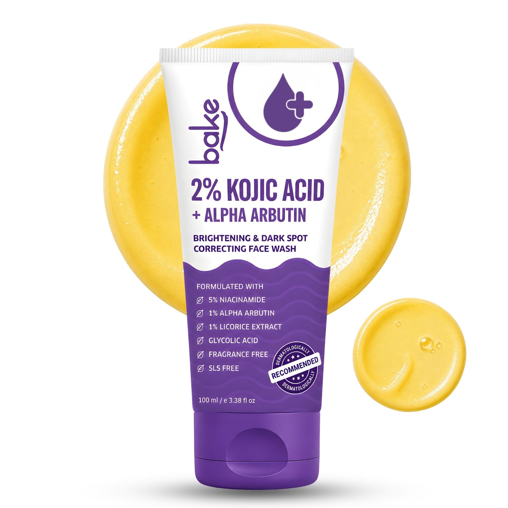 BAKE 2% Kojic Acid Face Wash 100ml - Image 1