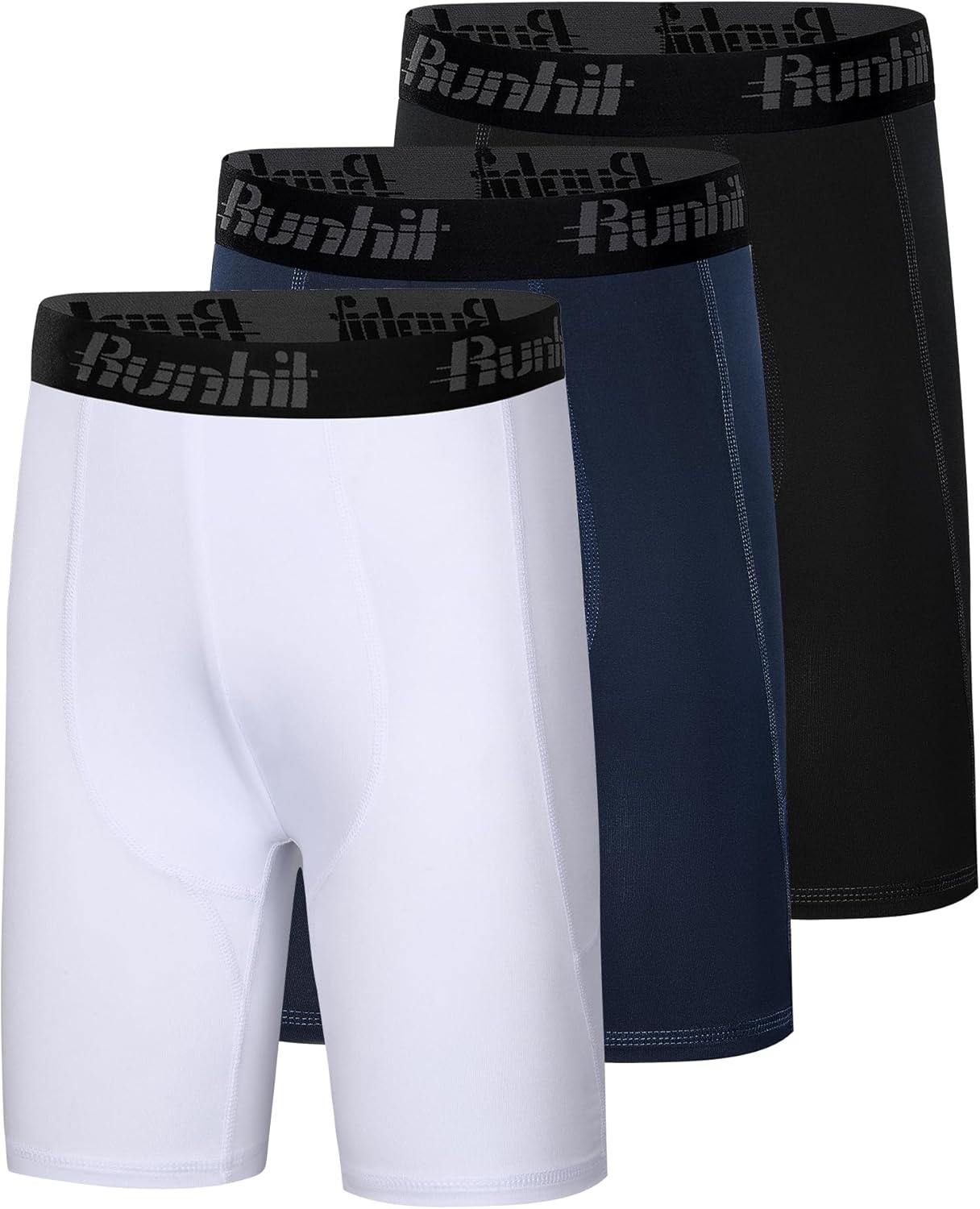 Runhit Youth Boys' Compression Shorts,Boys Performance Athletic Base Layers Underwear Sports Shorts