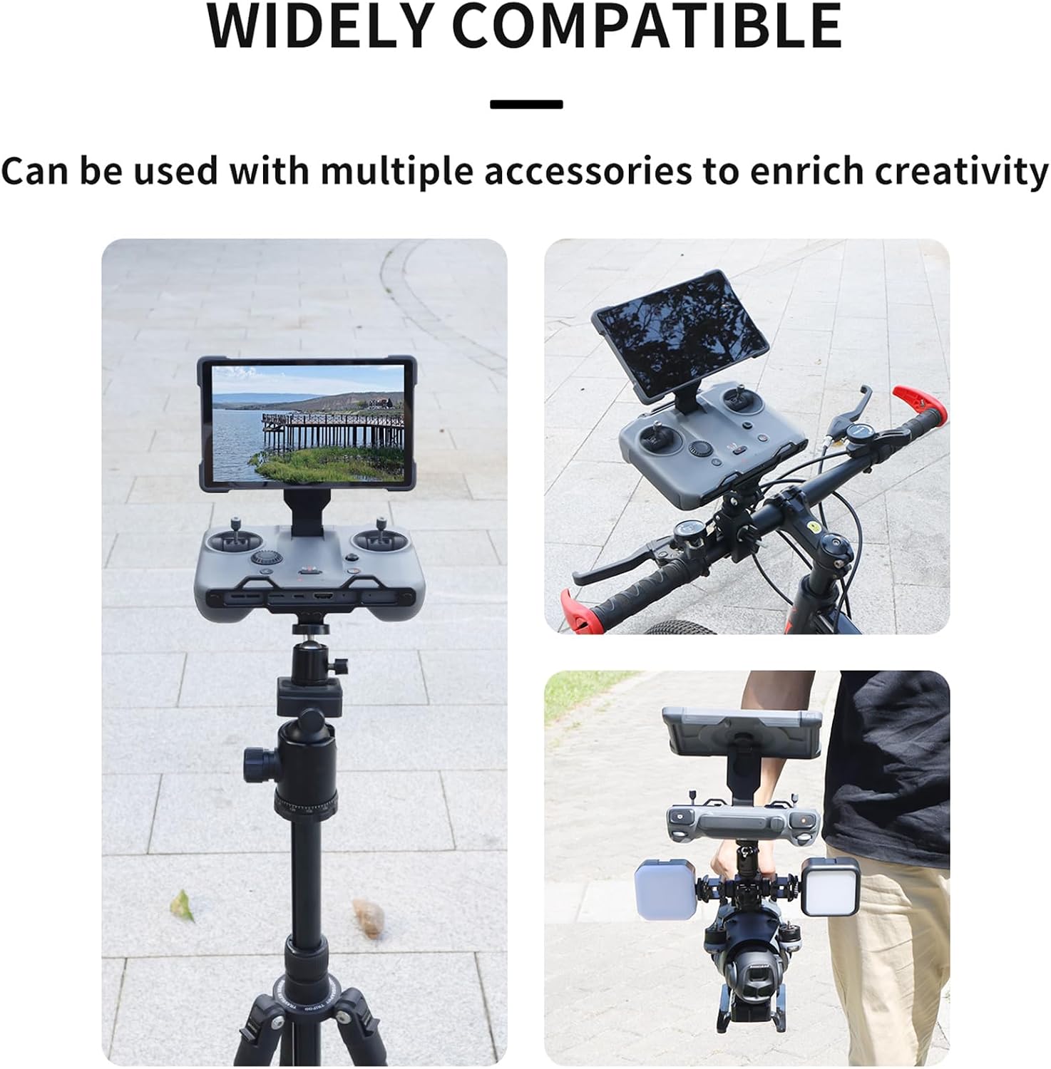 Mavic 4 Pro RC PRO 2 Lanyard Hanger Bracket Mounting System, 1/4 Screw Port Tripod Mount Neck Lanyard Adapter Bike Base Compatible with DJI Mavic 4Pro RC PRO2 Controller Drone Accessories