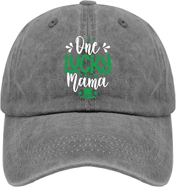 Cap one Lucky Mama Baseball Caps, Vintage Cap for Women