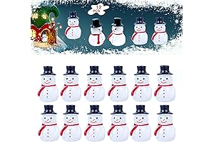 100 Snowmen: Mini Snowman Figurines for Festive Holiday Decor