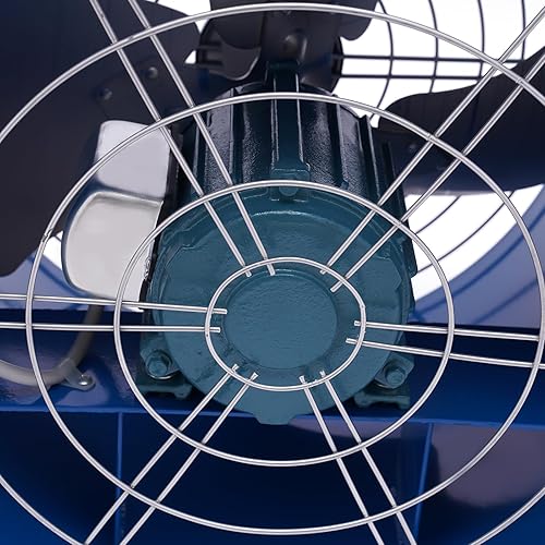 Miniatura 8 de Ventilador de tubo cilíndrico de 16 pulgadas, ventiladores de escape axiales portátiles Ventilador de conducto axial de tubo de 370 W, ventilador de