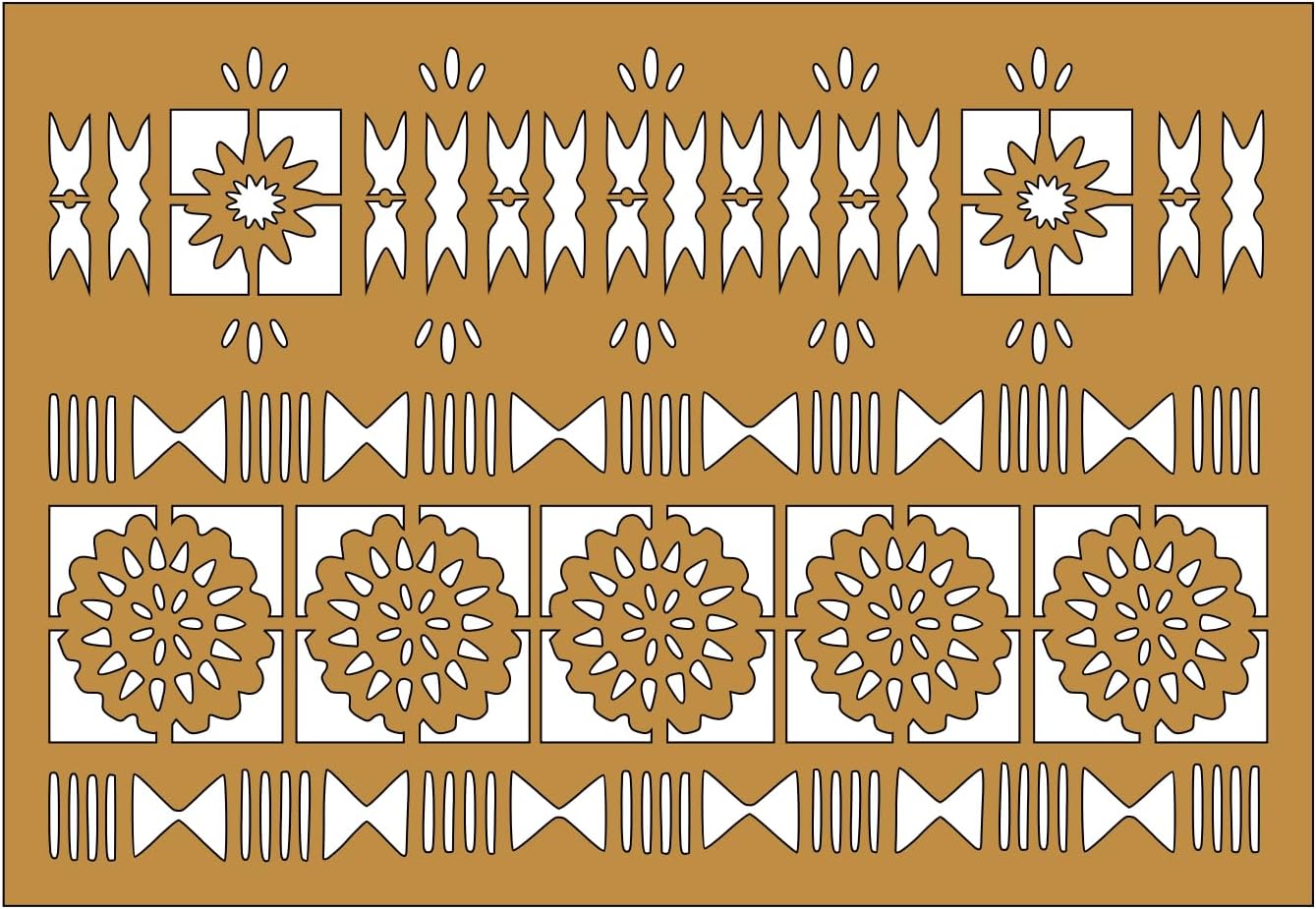 Fijian Tapa - Food Safe Cake Decorating Template