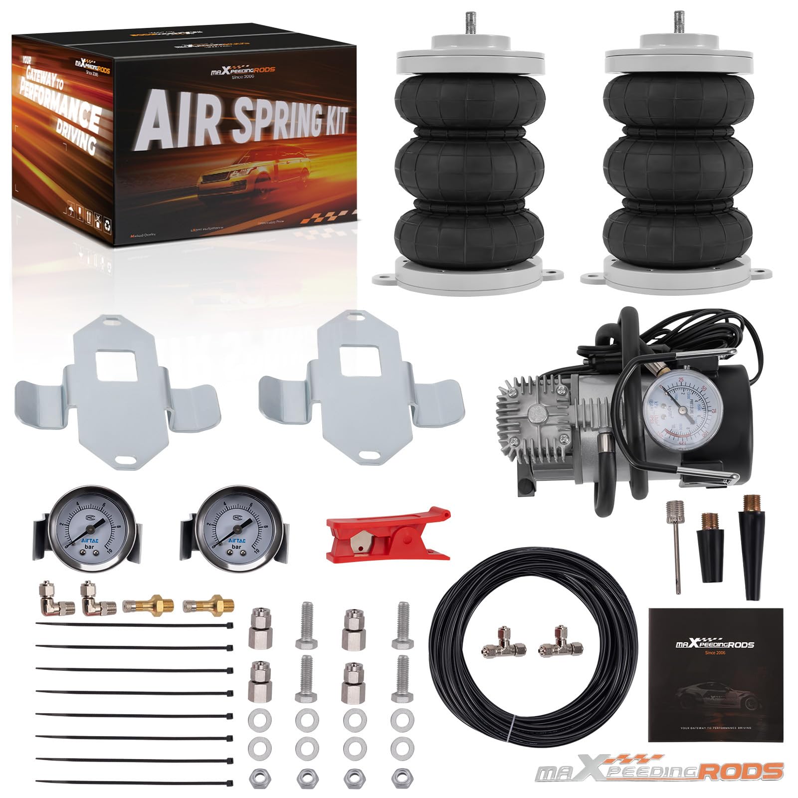maXpeedingrods Kit Sospensioni Pneumatiche Compressore per Fiat Ducato 230 244 250, per Citroën Jumper, per Peugeot