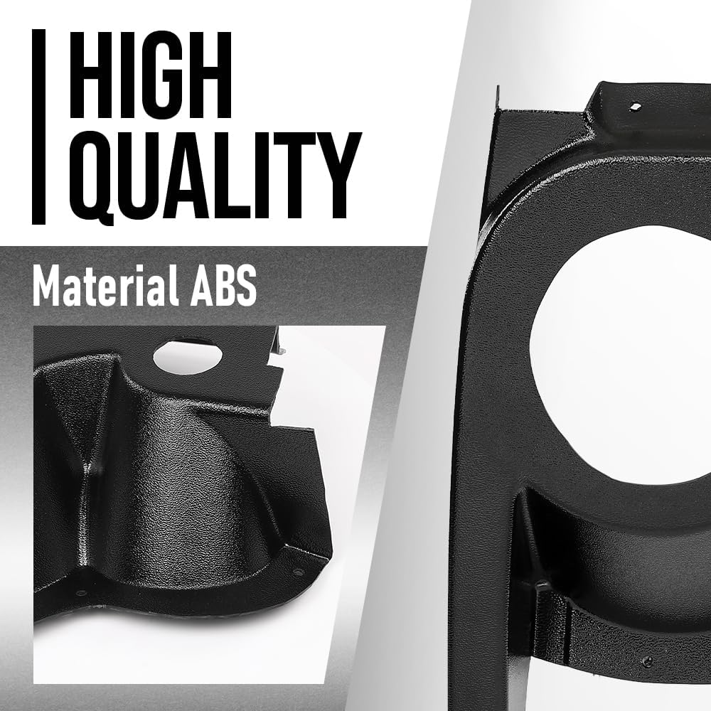 ALLGOOD Front Left & Right Side Speaker Housings Pod Pair Compatible with EZGO TXT Golf Cart 1994-2013 Black