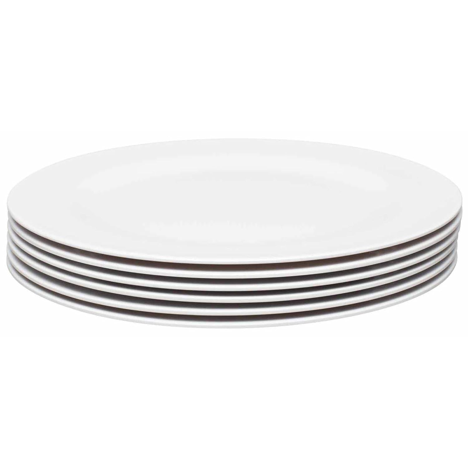Buy Zak Designs Ella Dinner Plates, Egg White, Set of 6 Online at Low
