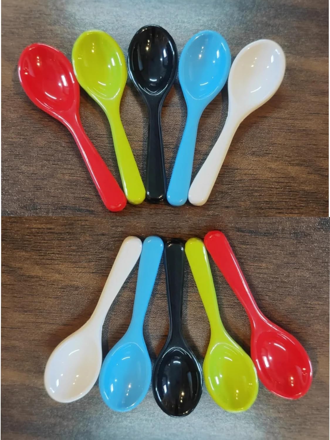 Spice Spoon Mini Spoon Plastic Spice Box Spoon Coffee Tea Sugar Spoon and Spice Mini Spoons Masala Box Spoon Set of 10 Pcs Size 3 Inches-image-0