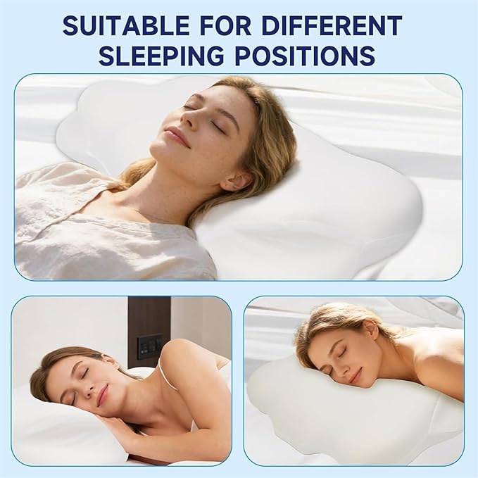 Almohada Memory Foam 58 x 36 cm Cervical Ergonómica miniatura 7