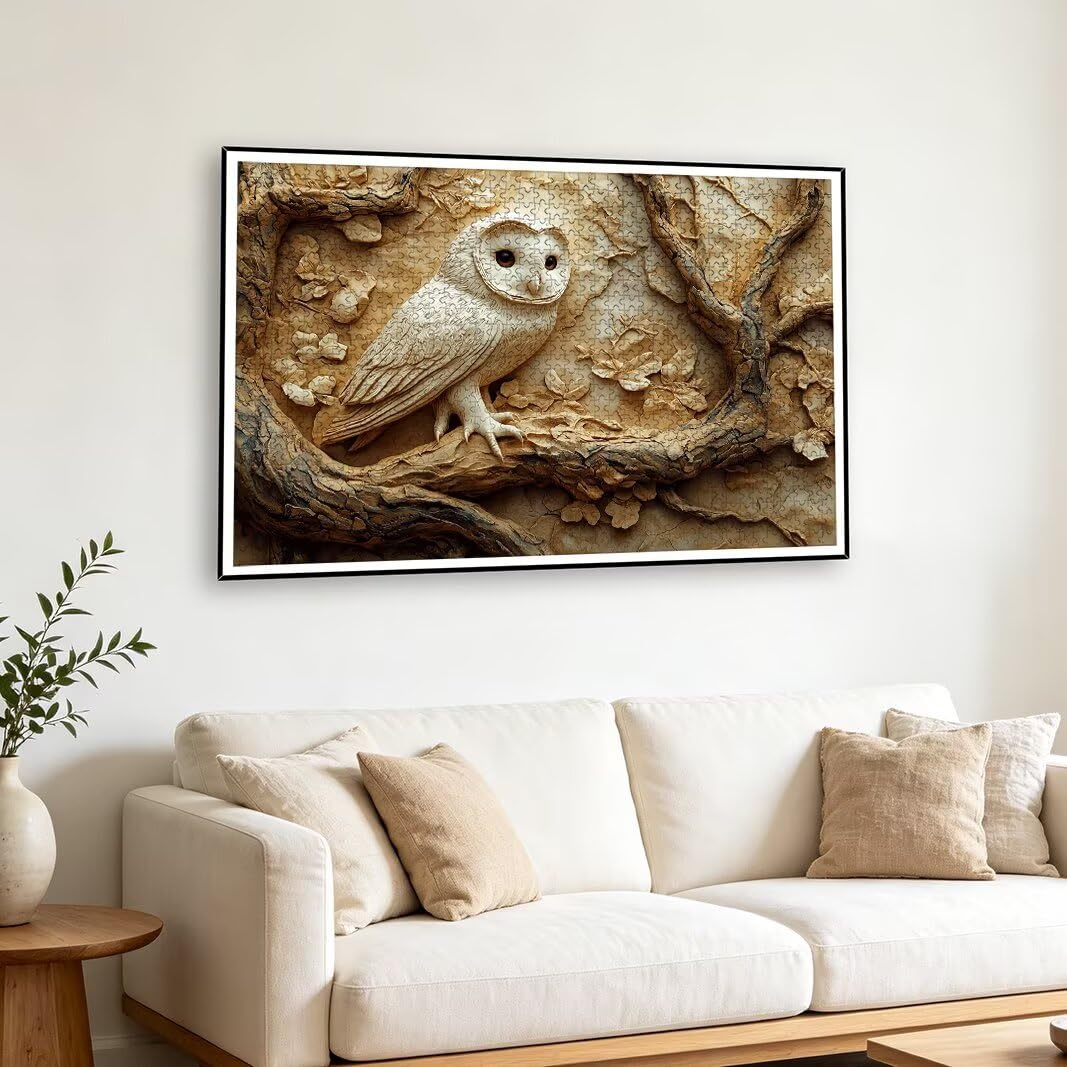 Puzzle Hibou, Puzzle 1000 Pièces Adultes, Puzzles pour Décor Murale -2171