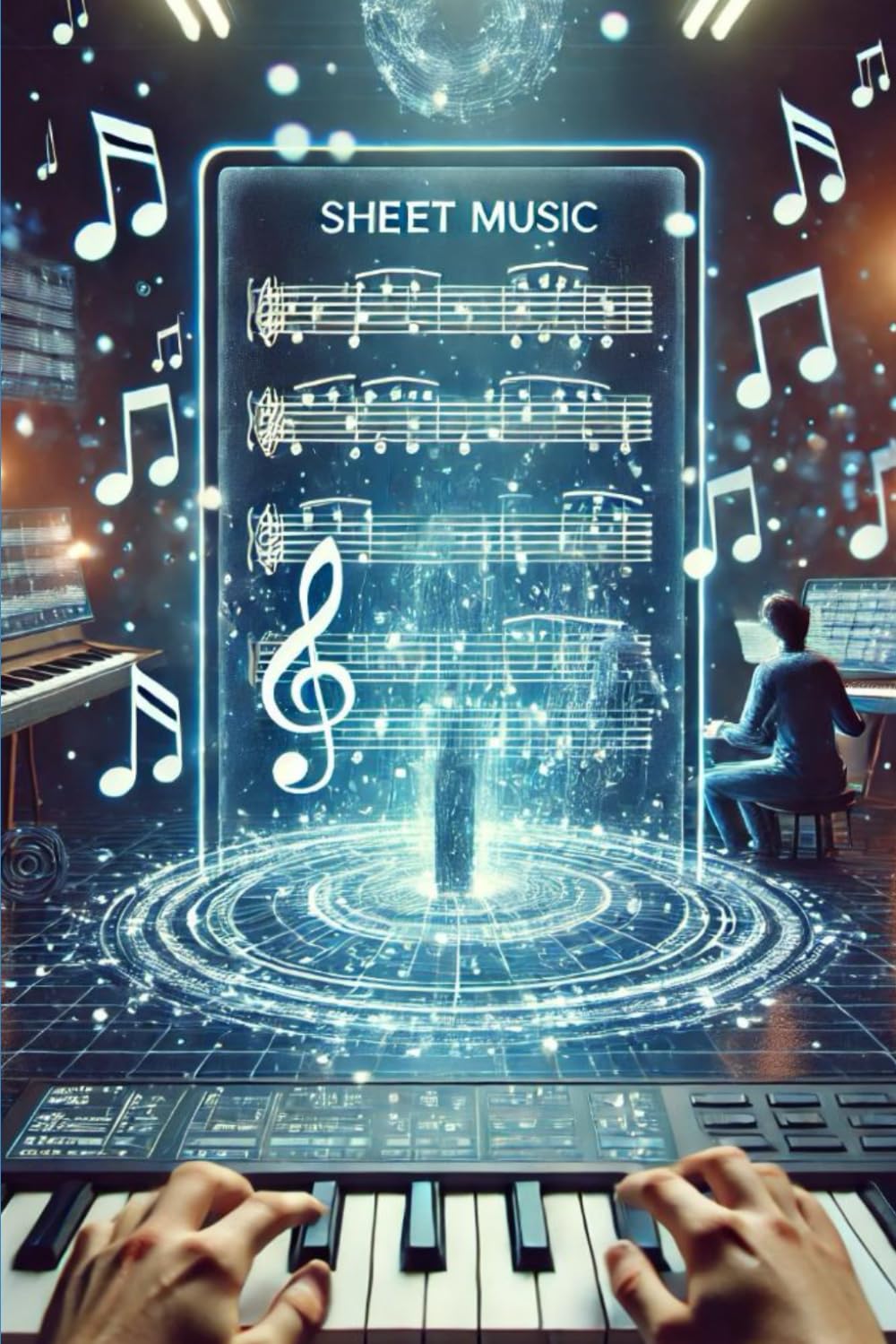 A Practical Sheet Music Notebook for Writing Down Musical Scores and Notes