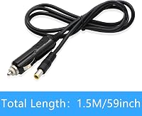GINTOOYUN Autós Szivargyújtó - DC 7.9x0.9mm Adapter Kábel 12V 2A, 1,5m - Kamera, DVR, GPS, Bluetooth Hangszóró Töltő LED Jelzőfénnyel 6