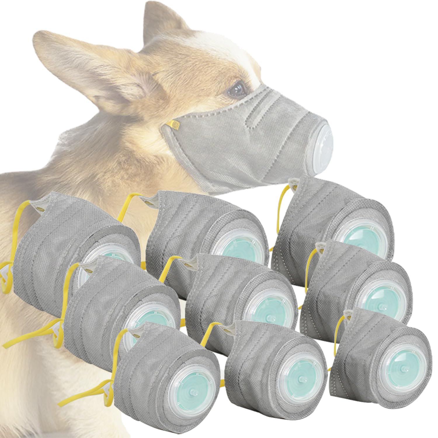 Amazon.com : QIYADIN Soft Adjustable Dog Mouth Mask with Filter