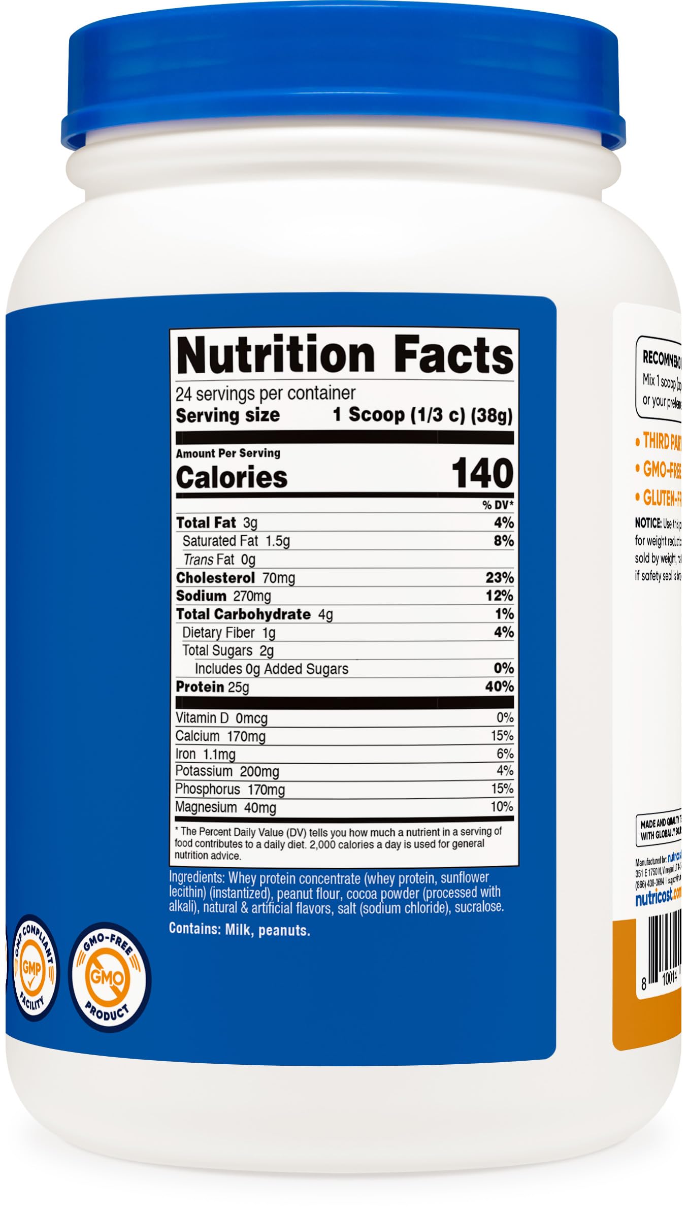 Nutricost Whey Protein Concentrate (Chocolate Peanut Butter) 2LBS — Amazon image 5