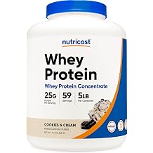 Nutricost Whey Protein Concentrate Powder Cookies N Cream 5 LBS