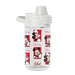 Simple Modern Disney Kids Tritan Plastic Summit Water Bottle | 12 oz BPA-Free Cup with Covered Leak Proof Straw Lid for Boys, Toddlers | Mickey Montage