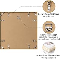 Vista 223 de Fun Memories Portarretratos de metal de 16 x 20 pulgadas con paspartú de 11 x 14 pulgadas, acabado de aluminio cepillado, parte delantera de vidrio