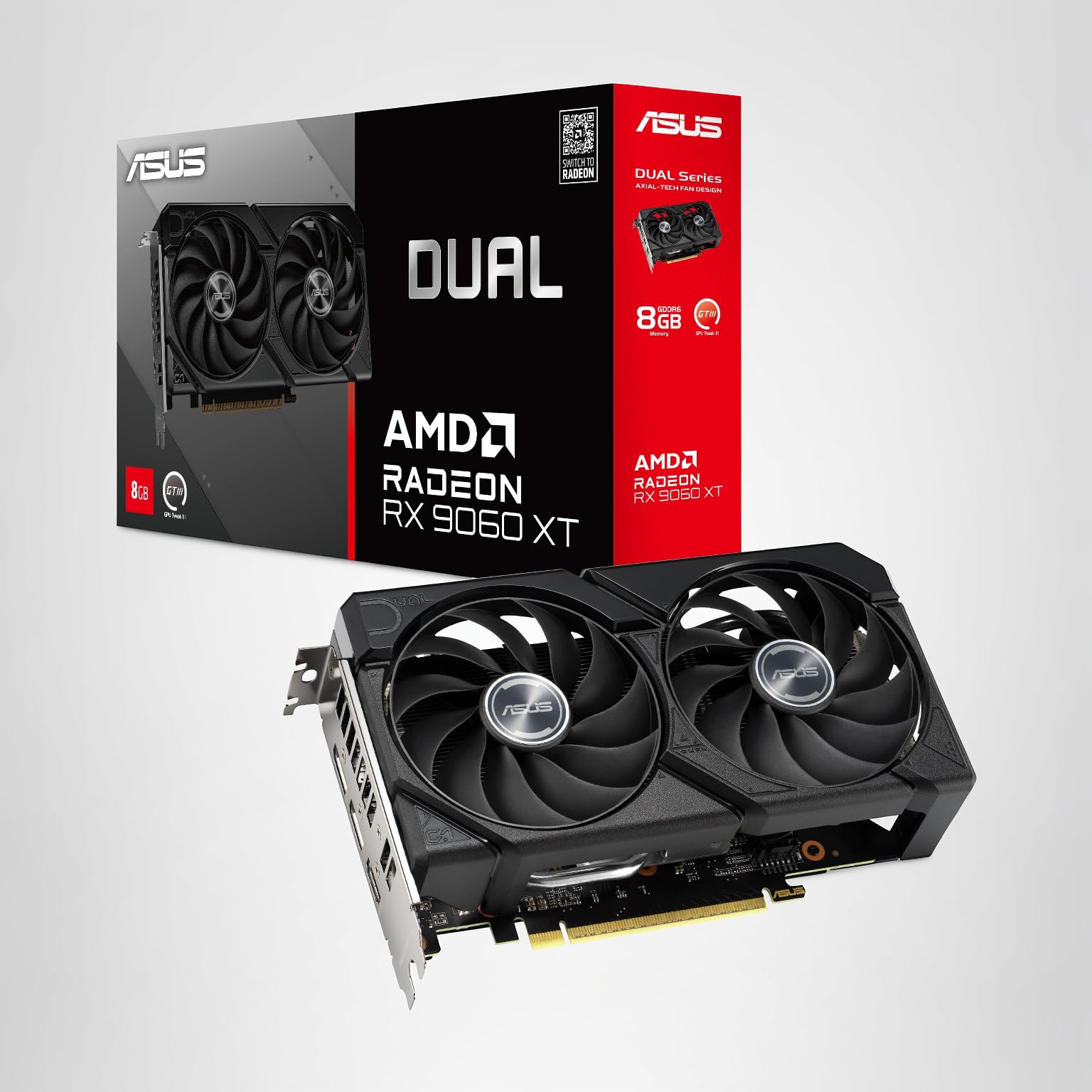 RX9060XT 8GB 動作確認済 Amazon | ASUS AMD Radeon RX 9060 XT ビデオカード 8GB GDDR6 DUAL