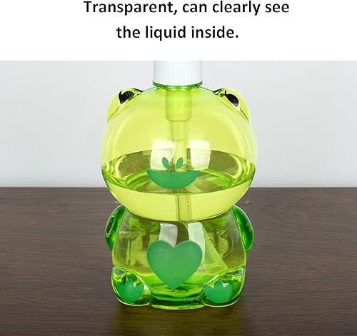 Miniatura 5 de Dispensador de jabón de manos, dispensador de jabón de rana de plástico para niños, botella de desinfectante líquida, dispensador de encimera de